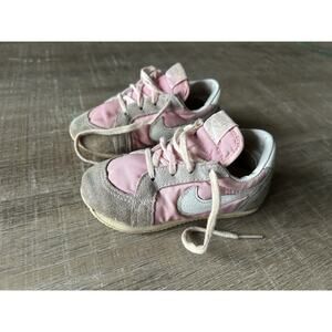 Vintage Nike Baby Toddlers Sneakers Pink White Shoes 6.5 Cortez 850507 80s